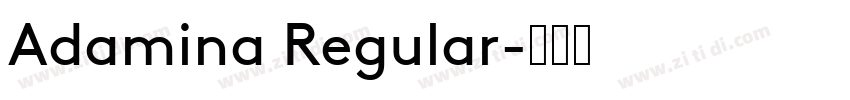 Adamina Regular字体转换